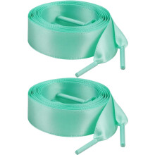 Flat Satin Ribbon Shoelaces 47 inch 2 Pairs