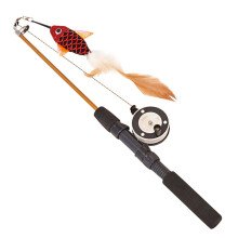 Interactive Pet Fishing Rod Toy for Cats and Dogs,