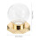 Baseball display case with golden base and transparent cover 2