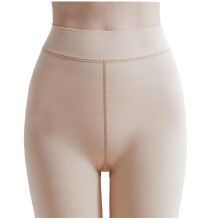 Women's lined high-waisted tights khaki S