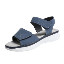 Women's Casual Blue Sandals Open Toe Soft Sole Breathable