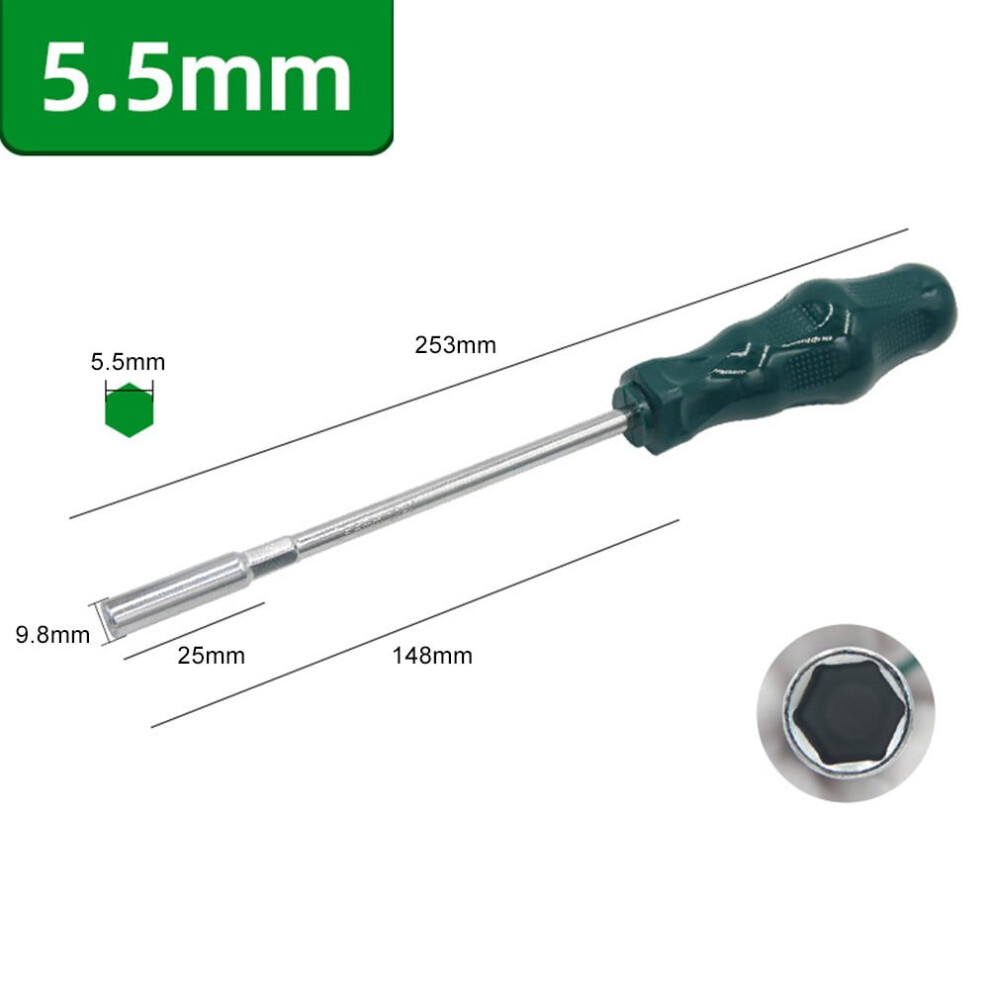Innovative Design Hex Nut Driver Socket With Enhanced Strength And Durability, 5.5Mm, Precision Tool For Nut Driver Applications 9130661985116