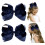 Hair Bows with Alligator Clips Solid Color 2 pcs 1