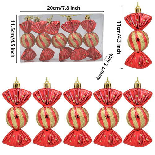 Glass Hanging Ornament Decorative Gift Box Candy Prop for