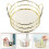 Mini Round Wire Basket with Handle for Office Storage - Golden Iron Organizer 4