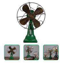 FRCOLOR retro vintage fan for bedroom desktop green