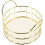 Mini Round Wire Basket with Handle for Office Storage - Golden Iron Organizer 5