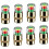 TPMS Valve Caps 2.4 Bar Copper Core 8PCS Gold 1