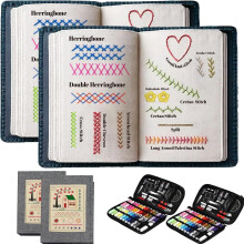 Embroidery Stitch Book and Portable Hand Embroidery Kit