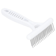 Tebru Pet Grooming Rake Double Row Deshedding Comb