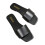 Women's Black Open-Toe Slides Size 5.5 1