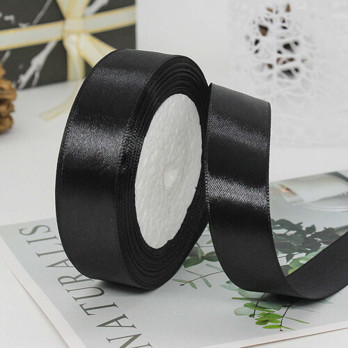 Polyester Satin Ribbon 0.5 cm Solid Colors