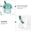 1Pcs Green Glass Storage Pot Practical Glass Tea Pot for Housewarming present Cold Brew Coffee Container 8