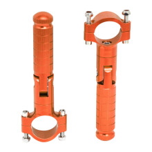 Motorcycle Foot Pegs Anti-Slip 1 Pair Orange