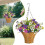 Artificial Hanging Flower Basket 12x10 in 1
