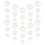 Miniature Snowflakes for Crafts 50 pcs 8