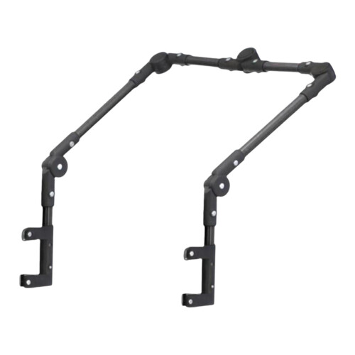 Camping Wagon Handle Universal Foldable Detachable Black 1