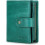 Bifold Wallet Grey Leather RFID Blocking 12-Slot Card 1