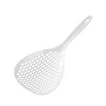 Plastic Pasta Spoon with Handle, Slotted Colander Design,