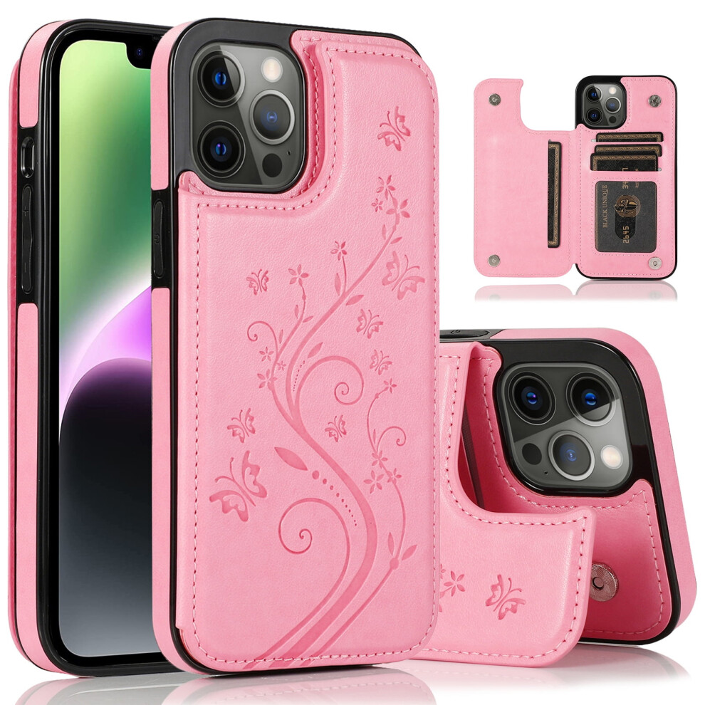Iphone 15 Case With Card Holder And Magnetic Flip Wallet 962125125634