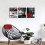 Ensemble de 3 décorations murales de cuisine en noir et blanc 2