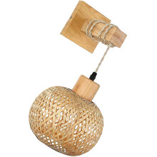 Beige Wooden Wall Light Rustic Style 1 Pack