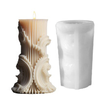 European Cylinder Scented Candle Silicone Mold 1 Piece