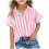 Children's Cotton-Linen Tops with Vertical Stripes and 1