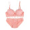 Women's floral lace corset bra set 1