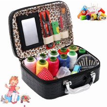 Wondolla Sewing Kit with Big Eye Steel Needles Black