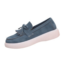 Willtoo Women's Leather Loafers Slip-On Orthopedic Suede