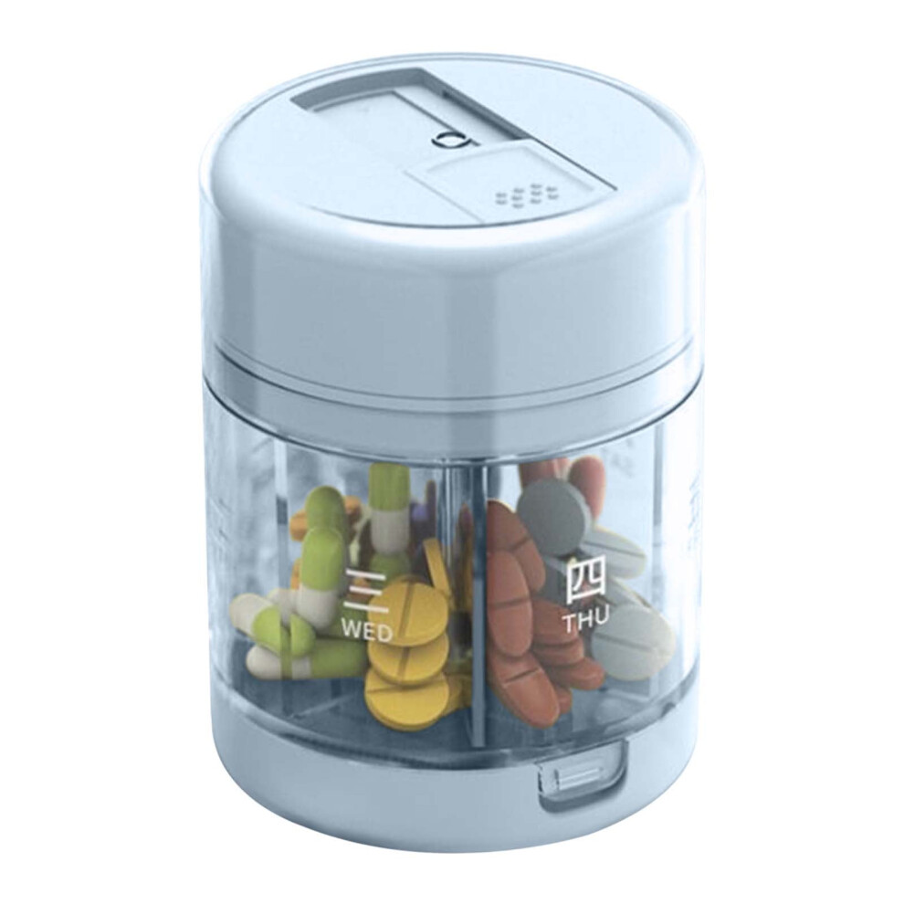 Pill Dispenser with 4 Large Compartments Portable Travel