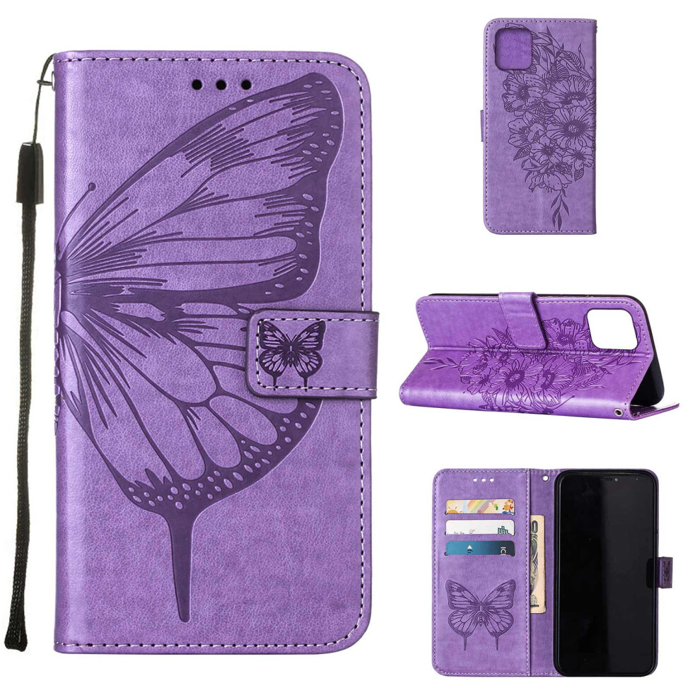 Iphone 13 Wallet Case Pu Leather Folio With Light/Purple 962125115109