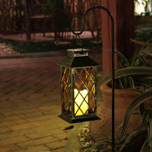Solar Hanging Lanterns Outdoor IP55 Waterproof Vintage