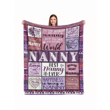 Flannel Throw Blanket Personalized Grass Green