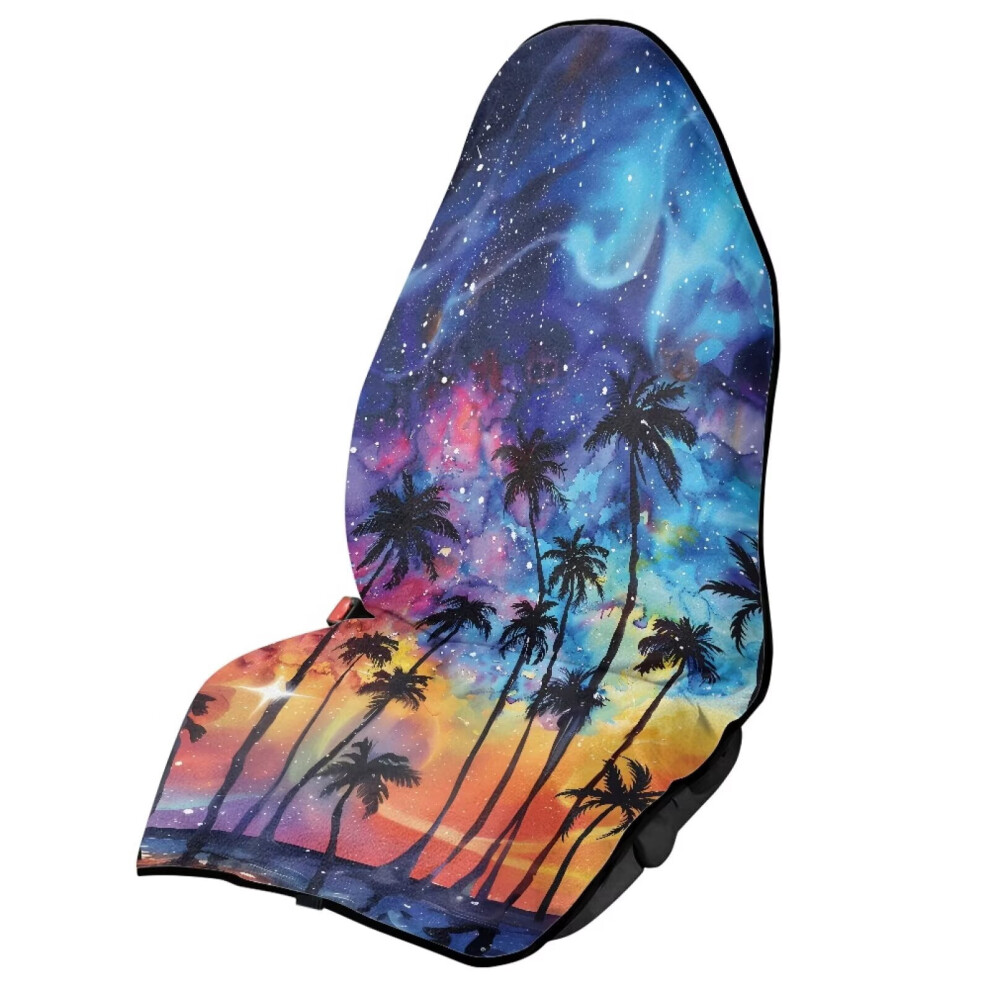 Palm Tree Starry Night Car Seat Cover Â Waterproof 900223367211