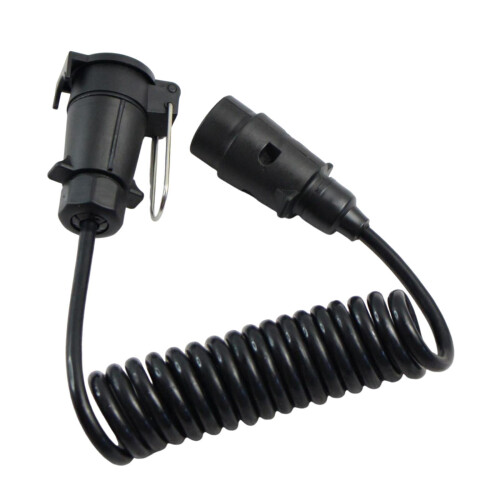 7-Pin Trailer Extension Cable Plug and Socket 2