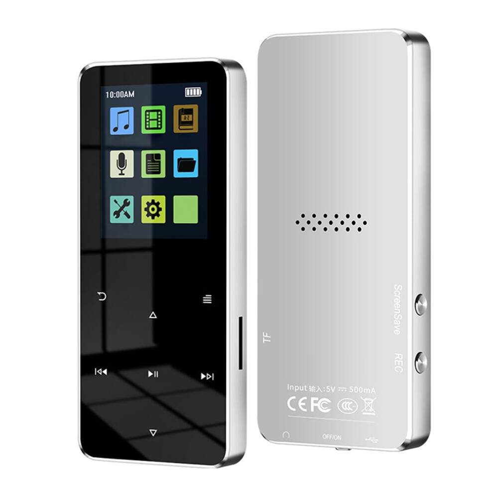 Portable Mp3 Player With 1.8-Inch Tft Touch Screen Silver 900223364104