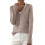 Women's Knitted Button-Down Cardigan Sweater, Long Sleeve 1
