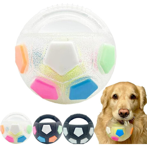 TPR Dog Soccer Ball Durable Interactive Toy with Handles