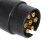 7-Pin Trailer Extension Cable Plug and Socket 7