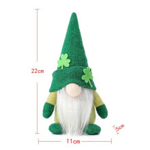 St. Patrick's Day Couple Gnomes Plush Decor 8.66 inch
