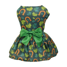 St Patrick's Day Dog Cute Summer Dress and Skirt Outfit for Small Medium Dogs Pet Apparel Supplies St Patrick's Day Decorations