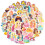 Unicorn Waterproof Stickers DIY Decorative 50-Pack 7