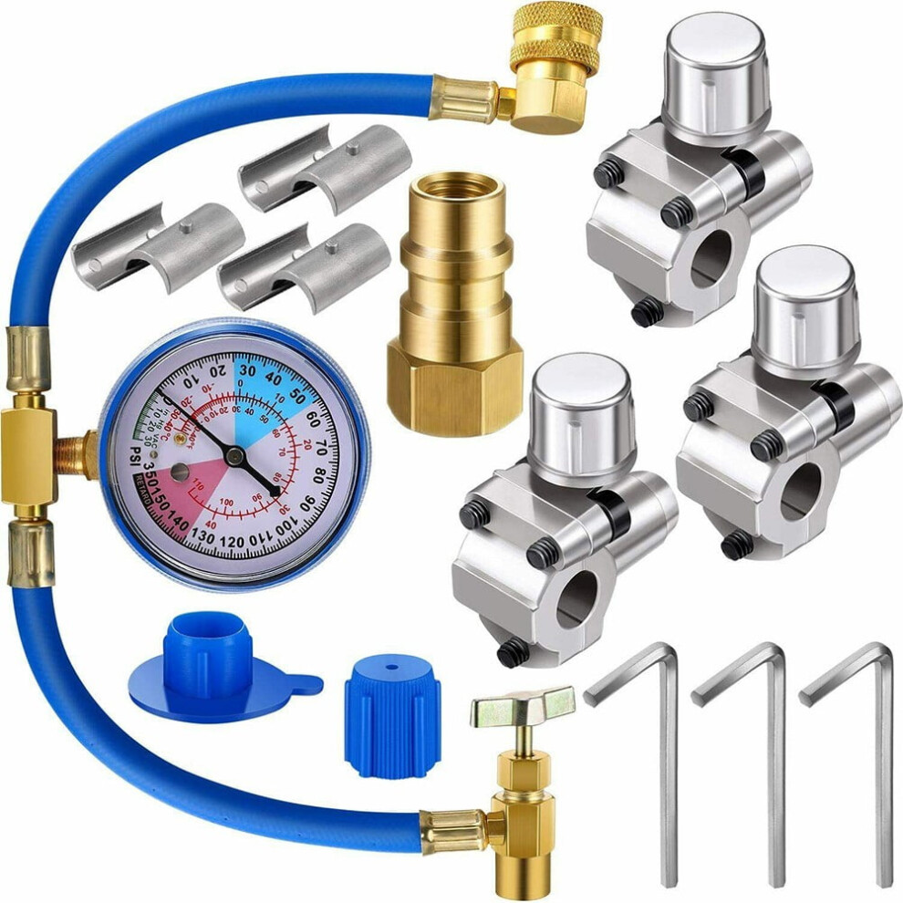 Bpv31 Piercing Tap Valve Kits For Home Use Refrigerator W/ Pressure Gauge 9165521696246