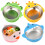 Stainless Steel Baby Suction Bowl with Silicone Shell 4 pcs 1