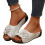 Willtoo Women's Wedge Sandals Flower Flat Open Toe Platform 1