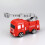 Fire Fighting Truck Cupcake Toppers Red Plastic 4 Pcs 3
