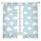 Blue Sky Clouds Voile Curtains 52x72 in Light Filtering 1