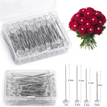 Diamond Bouquet Corsage Pins Stainless Steel 100 pcs